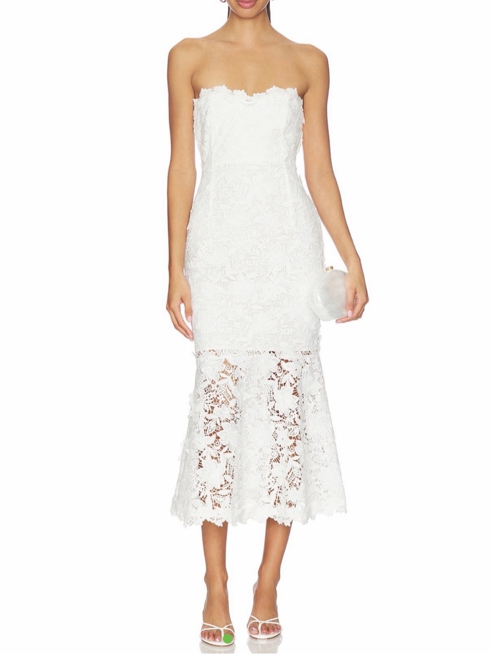 Generation Love Makaia Butterfly Lace Dress in White